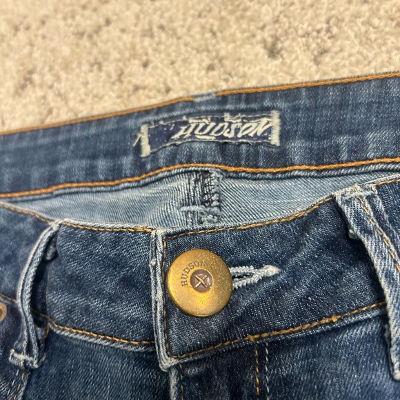 Hudson Sz. 31 vintage Y2K slight barrel leg- wider hip jeans in great vintage co - Picture 6 of 15